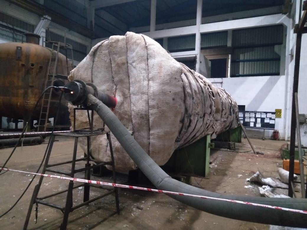 Post-Weld Heat Treatment by Internal Firing